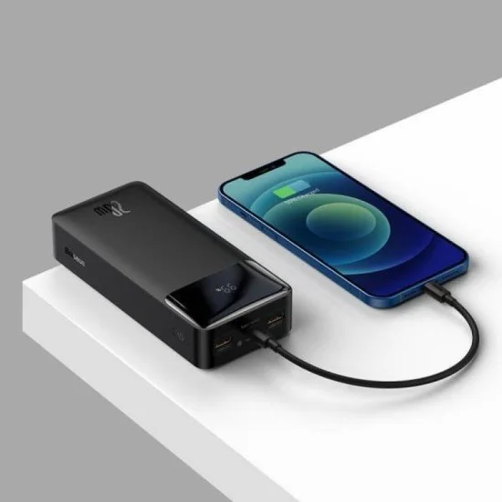 Baseus Bipow 20W 30000Mah Digital Display Fast Charging Power Bank - Black